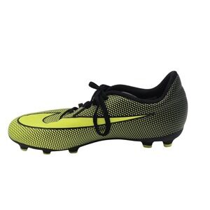 Nike Soccer Cleats Youth 5Y Volt Black Firm Ground Football Shoes FG Boots Kids